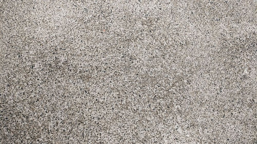 Polished granite floor surface