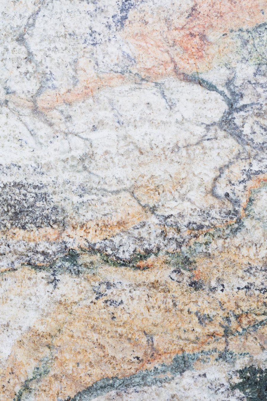 Polished granite slab surface